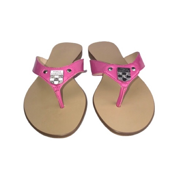 VINCE CAMUTO Flip Flops Shocking Pink Jo-Vacini - Picture 3 of 8